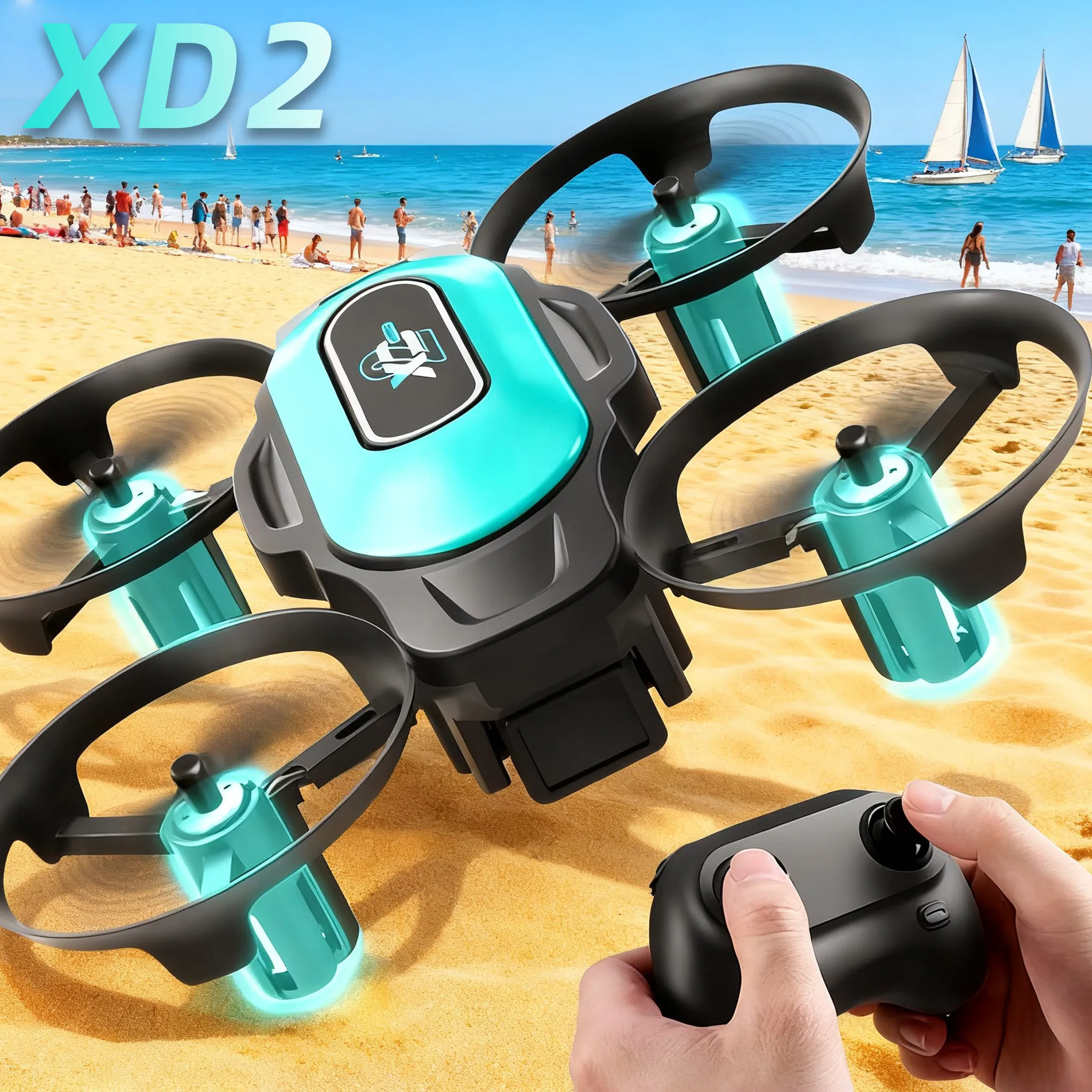 Drone Camera Hd - طائرة بدون طيار صغيرة XD2، 360