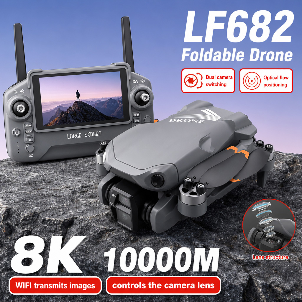 Drone Camera Hd - طائرة بدون طيار LF682 للتصوير الجوي