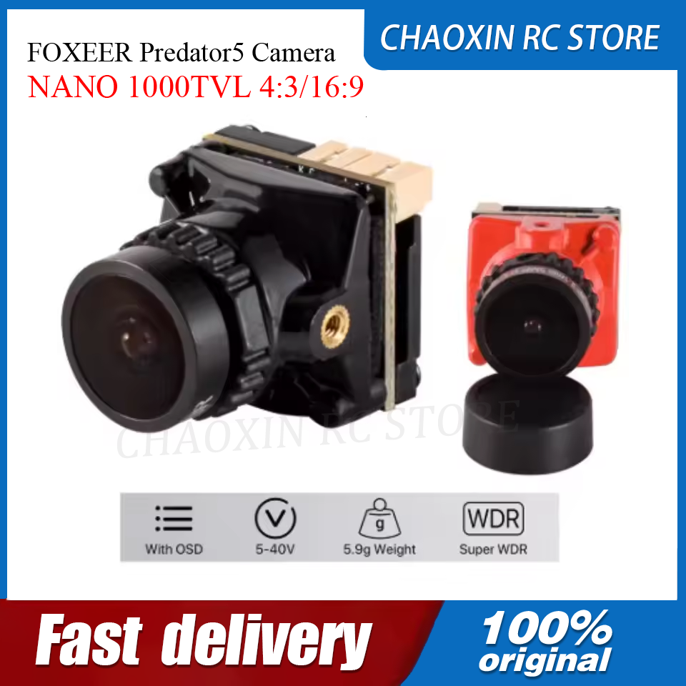 Drone Camera Lens - كاميرا FOXEER Predator5 NANO 1000TVL 4:3/16:9