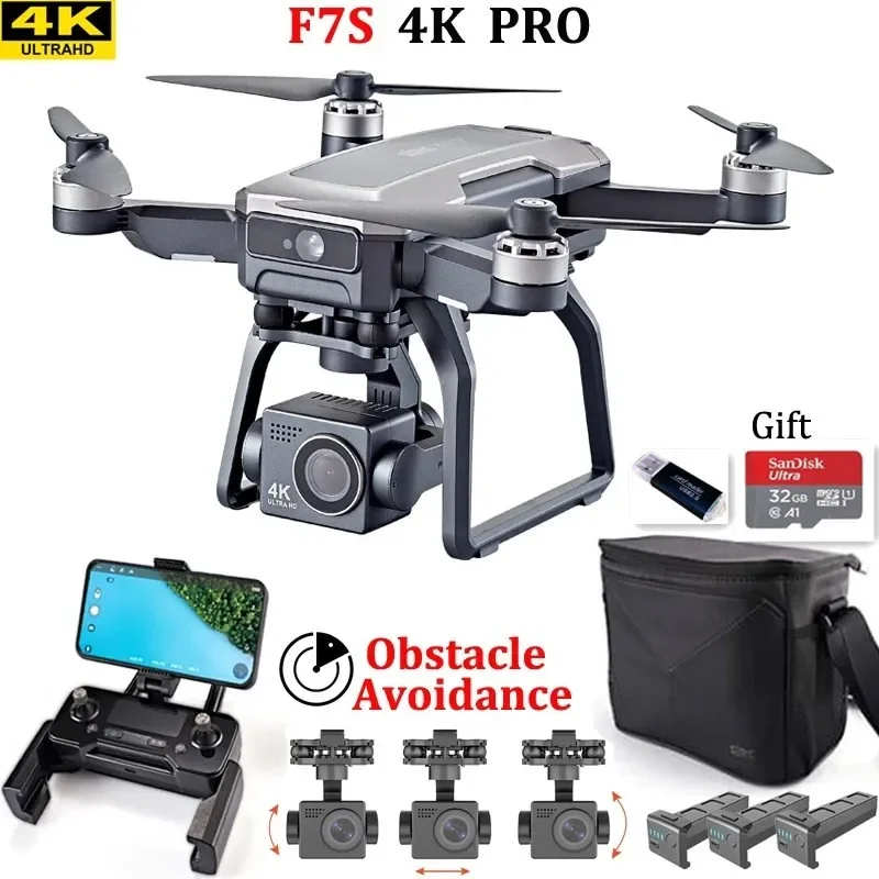 Drone Camera Professional - طائرة بدون طيار SJRC F7s 4K