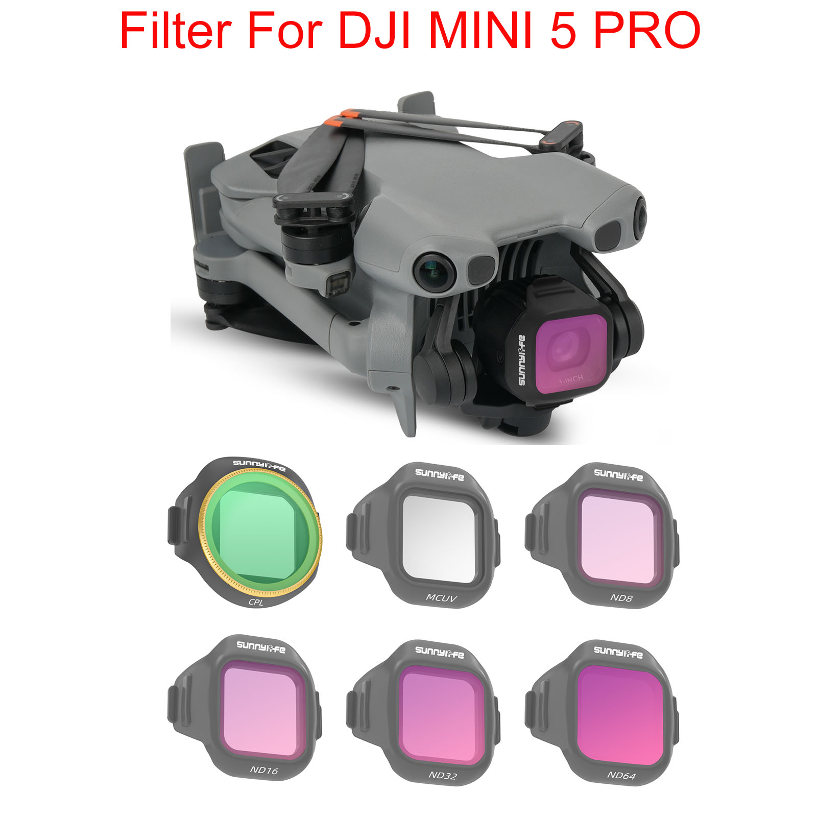 Drone Camera Filter - مرشح الطائرة بدون طيار لمرشحات DJI
