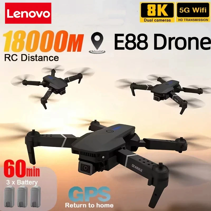 Drone Camera Wide Angle - لينوفو جديد E88 Pro WIFI FPV