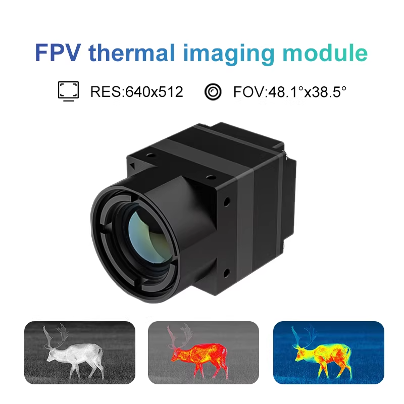 Drone Camera Thermal - كاميرا حرارية FPV بواجهة CVBS بدقة