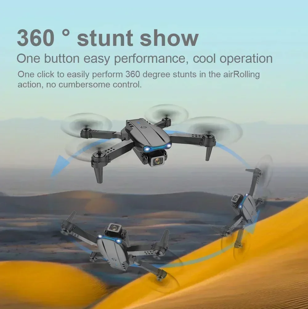 طائرة بدون طيار E99Pro RC جديد - مراجعة Drone Camera Wide Angle وسعره