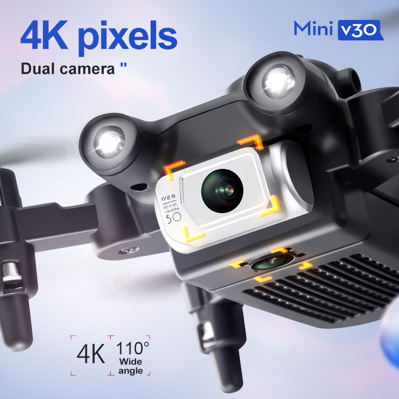 طائرة بدون طيار صغيرة V30 WiFi - مراجعة Drone Camera Wide Angle وسعره