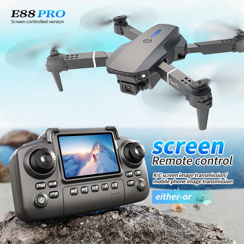 طائرة بدون طيار احترافية E88 P - مراجعة Drone Camera Professional وسعره