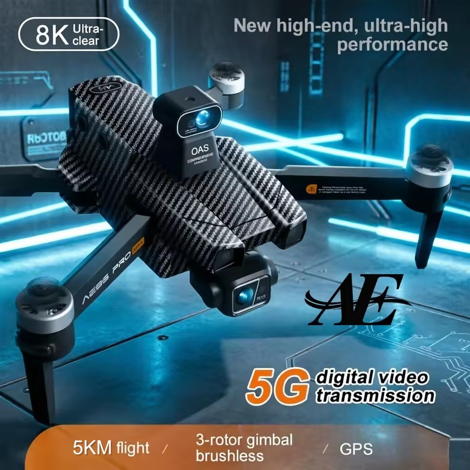 طائرة بدون طيار بدون فرشاة 8K  - مراجعة Drone Camera With Gimbal وسعره
