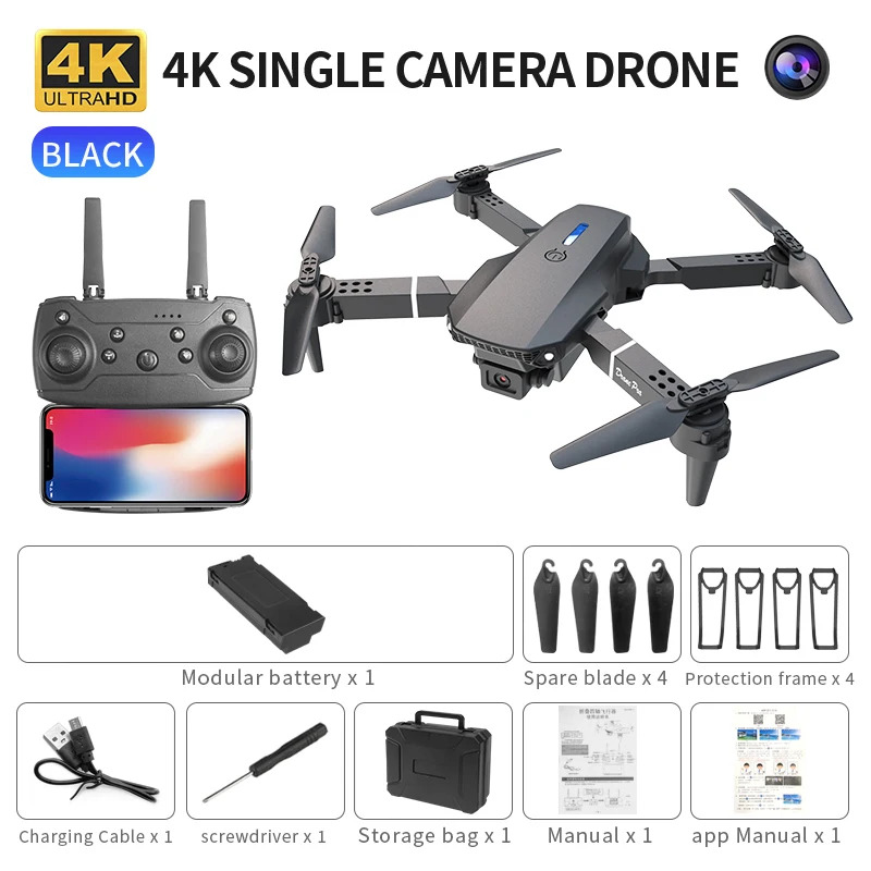 طائرة بدون طيار E88 ProIntelli - مراجعة Drone Camera Professional وسعره