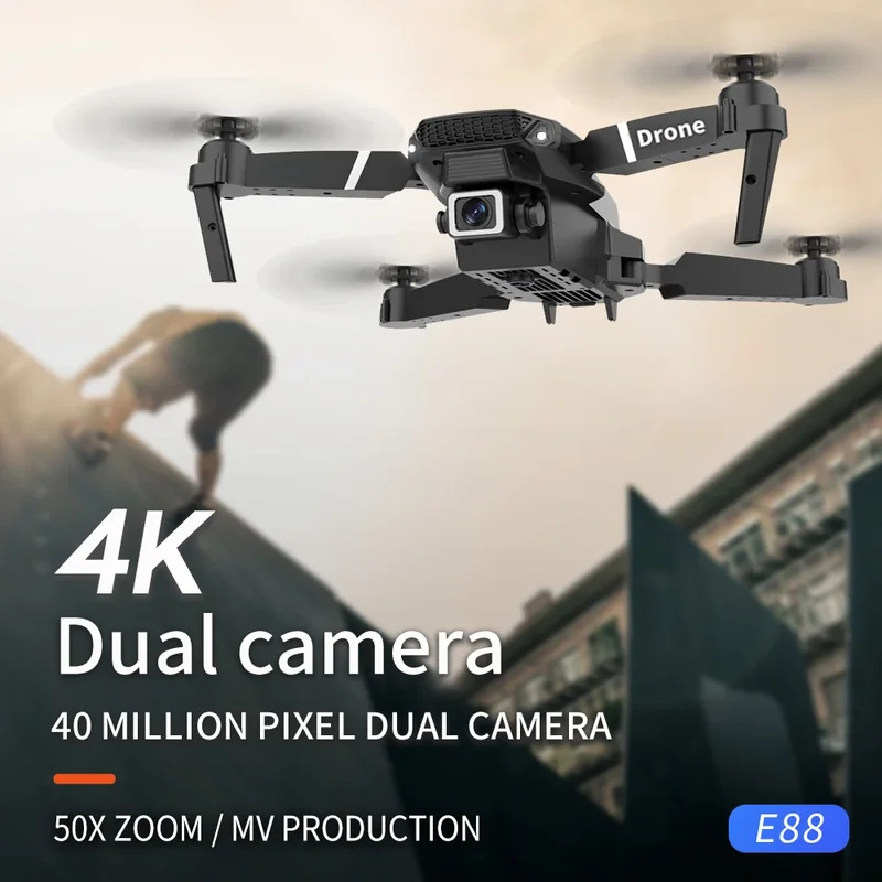 طائرة بدون طيار E88 ProIntelli - مراجعة Drone Camera Professional وسعره