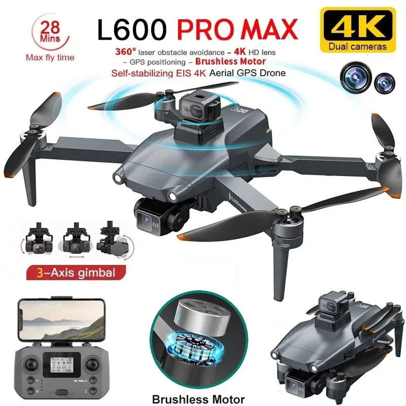 L600 PRO MAX GPS الطائرة بدون  - مراجعة Drone Camera Hd وسعره