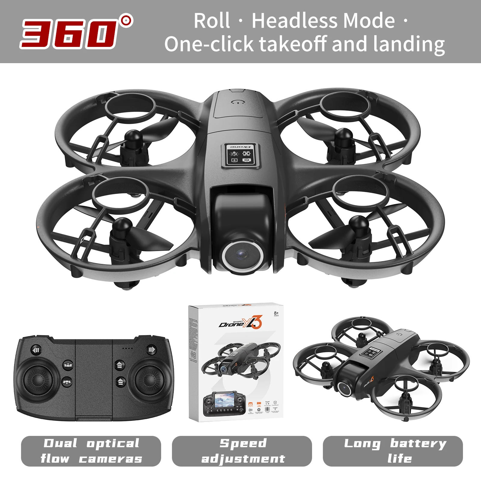 طائرة بدون طيار YL3 RC جديدة ب - مراجعة Drone Camera Wide Angle وسعره